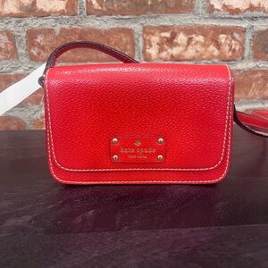 NWT. Kate Spade Red Crossbody Bag